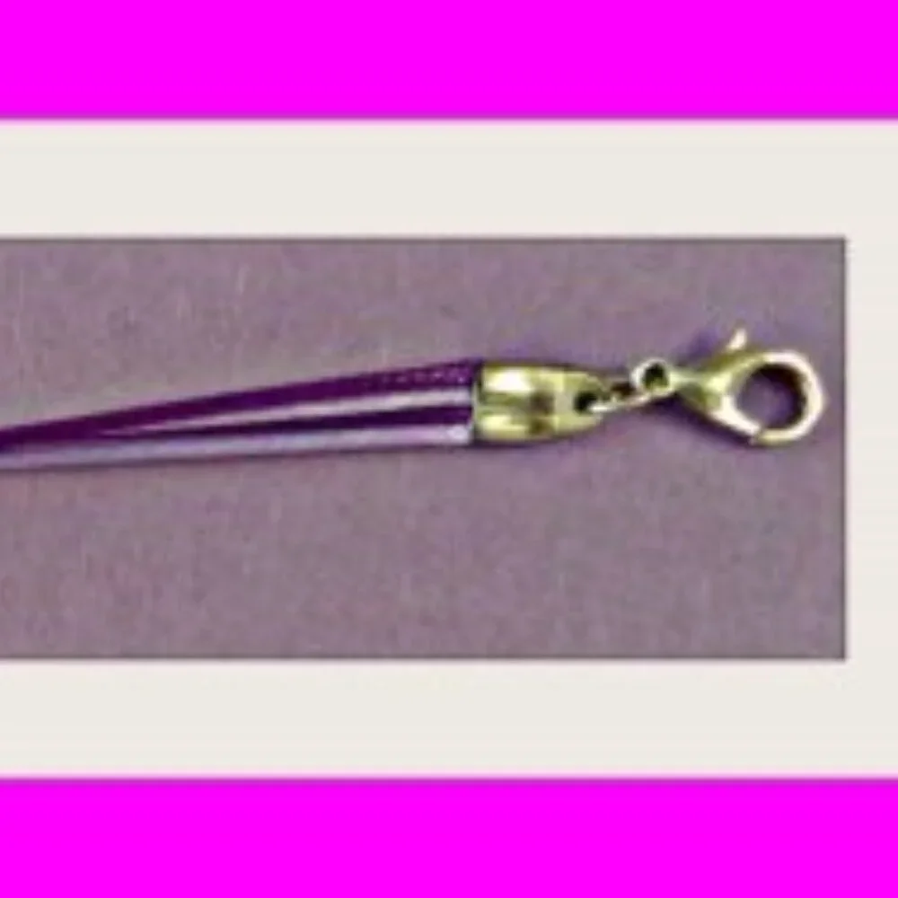 Handmade Purple Flower Bracelet Adjustable To Fit Most Wrist